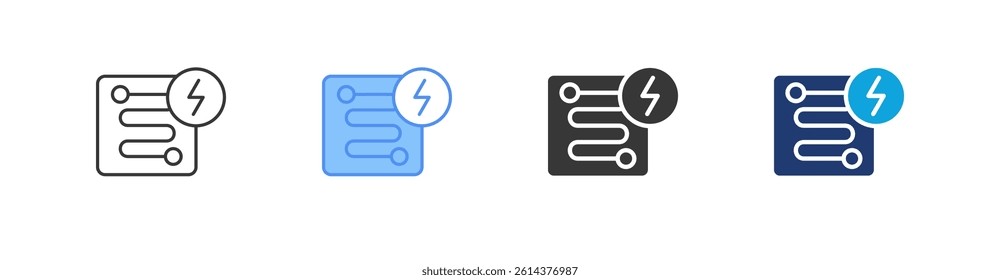Home Fuel Cell Multi Style Icon Sheet