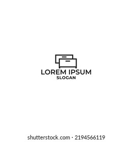 home furnishing logo, home interior logo, decoration and home appliance,