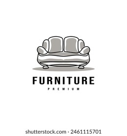 home furnishing sofas abstract logo design illustration