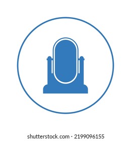 Home furniture dressing table icon | Circle version icon |