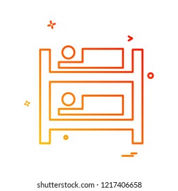 Home furniture icon design vector