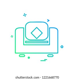 Home furniture icon design vector