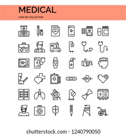 Home Furniture Icons Set. UI Pixel Perfect Well-crafted Vector Thin Line Icons. The illustrations are a vector.