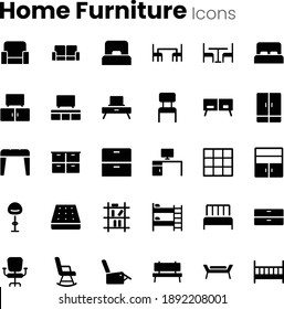 Home Furniture and Interior icons