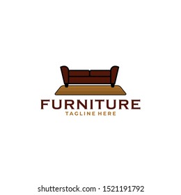 Home Furniture Logo Couch Logo Design Vector