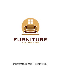 Home Furniture Logo Couch Logo Design Stock Vector (Royalty Free ...