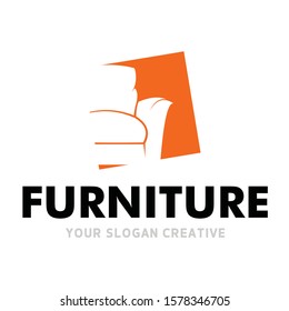 Home Furniture Logo Couch Logo Design Vector