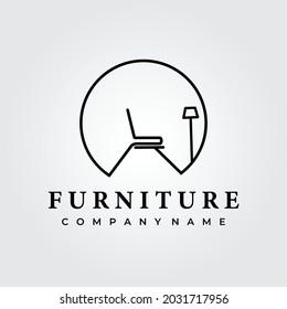 home furniture logo vector illustration design graphic