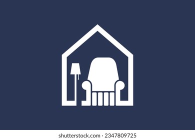 Home furniture logo vector with unique concept Premium Vector