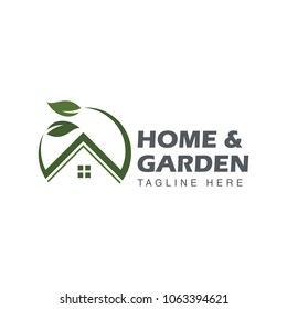 Home Garden Design Logo Template