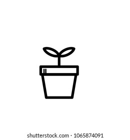 home garden gardening sprouts vector template