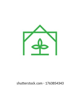 Home garden logo design vector illustration