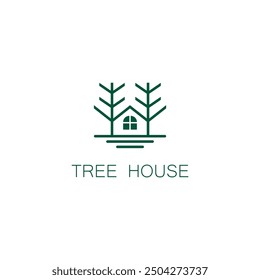 Home Garden Logo Designs. House leaves, Tree House, Roof Icon Symbol Vector Illustration