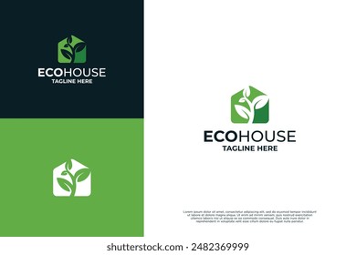 Home garden plantation logo design
