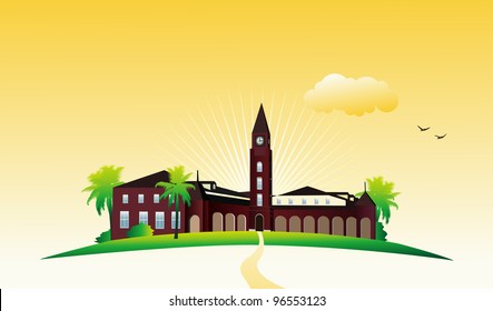 Home and garden vector illustration.