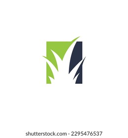 
home garden vector logo design