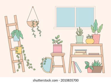 観葉植物 つた のイラスト素材 画像 ベクター画像 Shutterstock