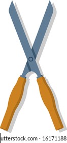 Home gardening tools flat vector illustration 