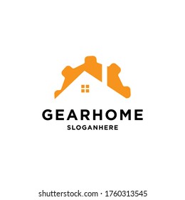 home gear constructionlogo design vector