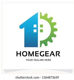 Home Gear Logo Design Template Inspiration