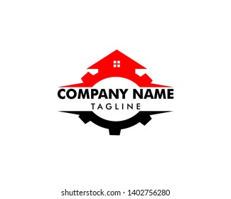 Home Gear Logo Design Template Inspiration