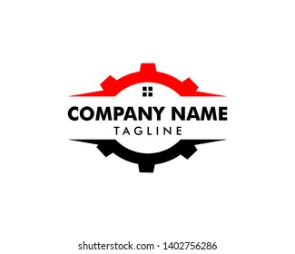 Home Gear Logo Design Template Inspiration