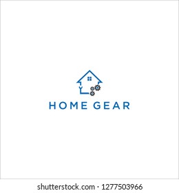 Home Gear Logo Design - Vector
