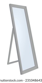 Home glass mirror. vector illustration