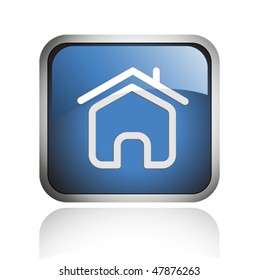 home glossy icon