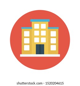 home glyph flat vector icon