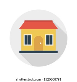 home glyph flat vector icon