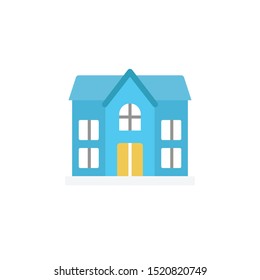 home glyph flat vector icon