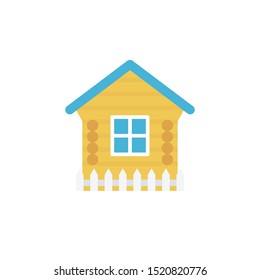 home glyph flat vector icon