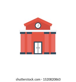 home glyph flat vector icon