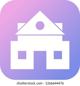 Home Glyph round corner multi color BG