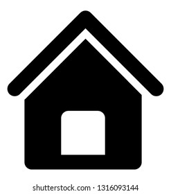 Home glyph vector icon 