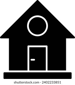 Home Glyph Vector Icon Design