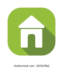 Home Go Green Flat Icon