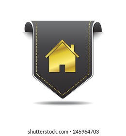 Home Golden Vector Icon Design