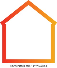 Home Gradient Vector Logo Design