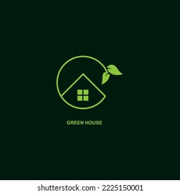 Home green symbol concept vector design.