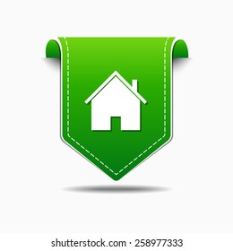 Home Green Vector Icon Design