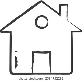 Home hand drawn vector illustration