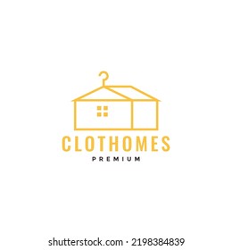 Home With Hanger Logo Design