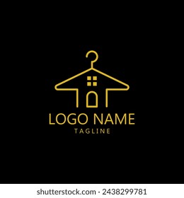 home hanger logo design vector