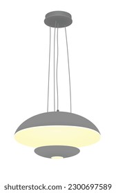 Luz colgante de casa. ilustración vectorial