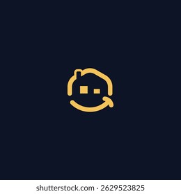 Home is a happy place simple logo