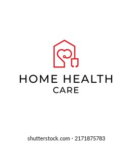 Home Health Care Logo With Lines