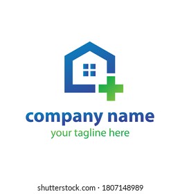 home health icon logo design vector concept template