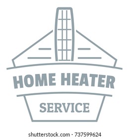 Home heater logo. Simple illustration of home heater vector logo for web